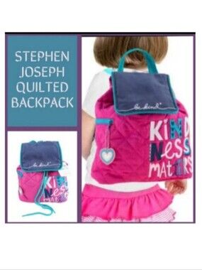 NWT Stephen Joseph Quilted Backpack | Kindness Matters